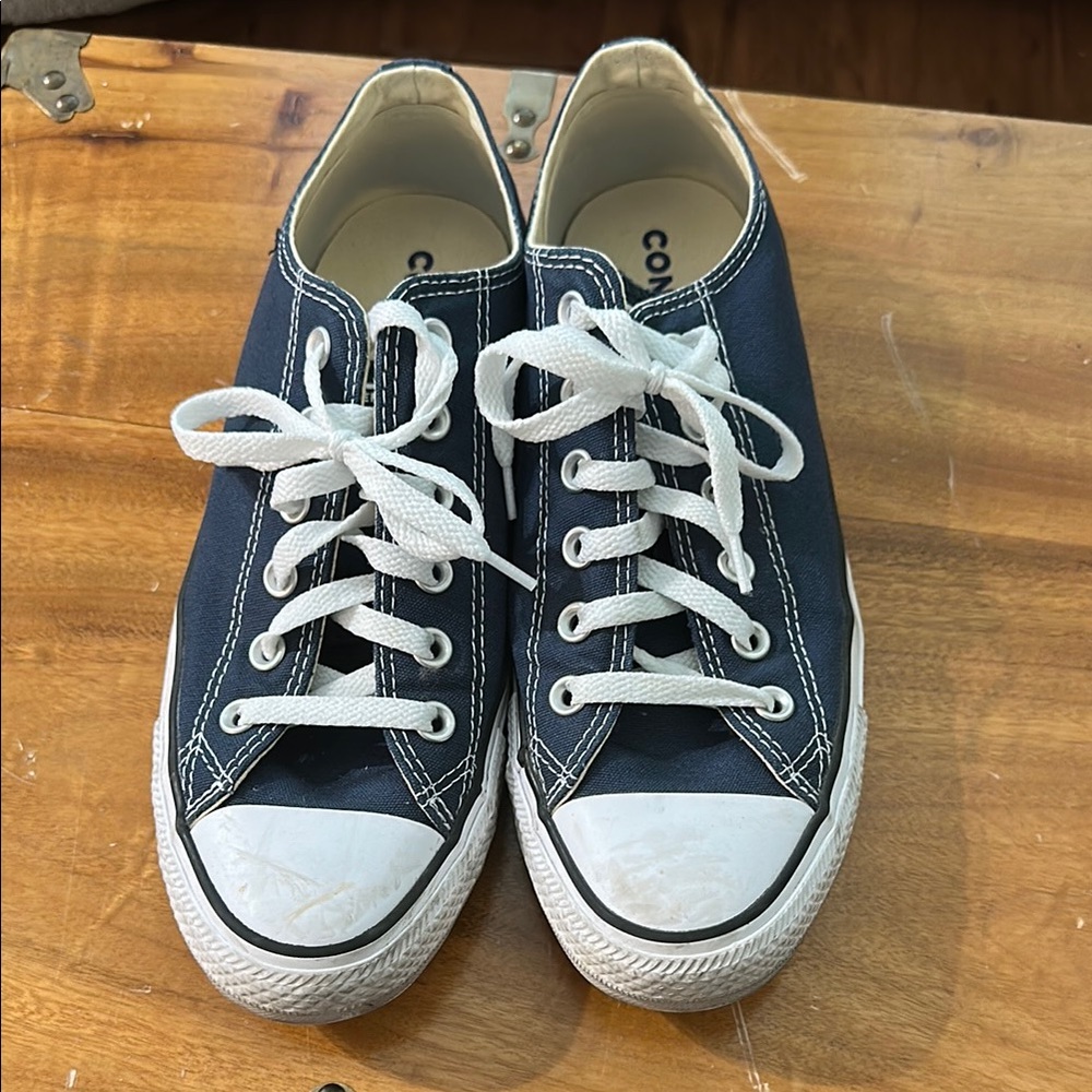 Converse Blue and White Chuck Taylor Sneakers Classic Design